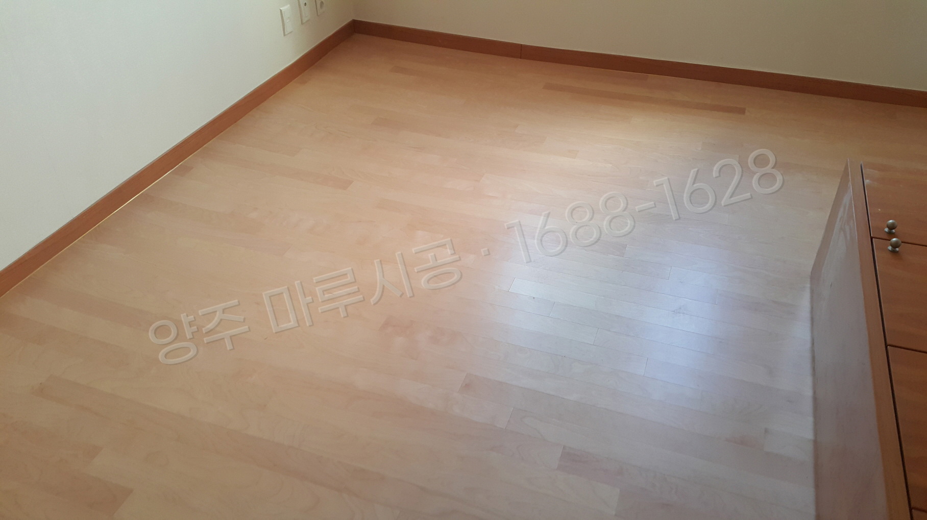 덕정동 바닥공사 마루시공업체 시공 후
